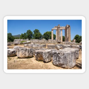 Nemea, Greece, archaeological ruins. Sticker